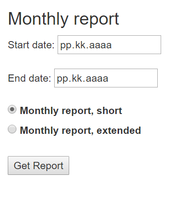 sales report
